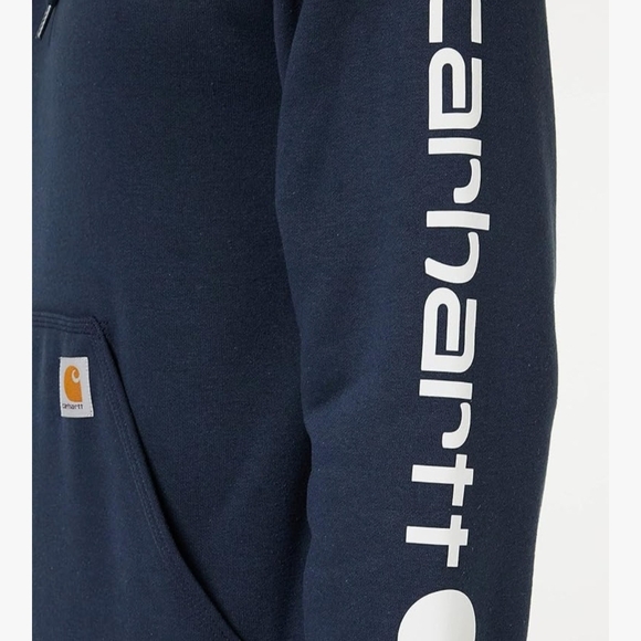 Carhartt Men's Navy Hoodie - Picture 2 of 3